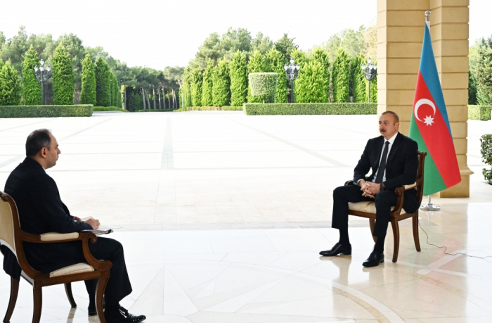 President Ilham Aliyev interviewed by Russian Interfax agency - UPDATED