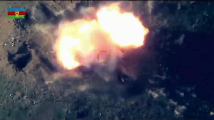   Azerbaijani army destroys Armenian troops  