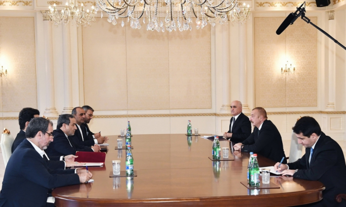   Präsident Ilham Aliyev empfängt den Sonderbeauftragten des iranischen Präsidenten  
