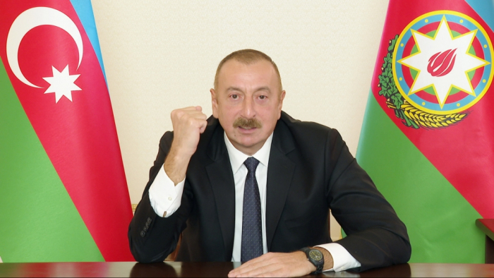   "Armenien hat unsere Zivilisten mit feigen Attacken angegriffen"   - Ilham Aliyev    