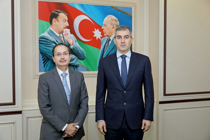  Vusal Huseynov traf sich mit dem Botschafter Pakistans  - FOTO