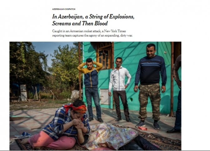 The New York Times escribe sobre el ataque con cohetes a Barda