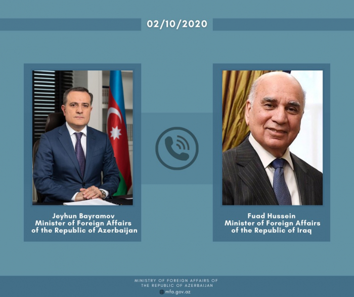 Azerbaijani, Iraqi foreign ministers hold phone conversation