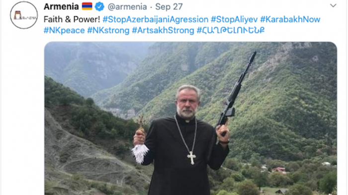   Bloodthirsty Armenian terrorists in the image of "priest" -   PHOTOS    
