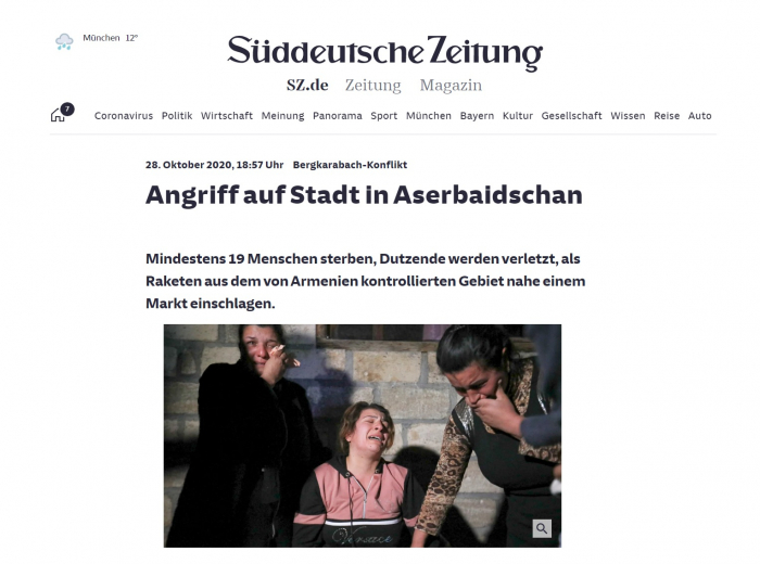  Die Reportage deutscher Korrespondenten aus Barda enthüllt armenische Lügen 