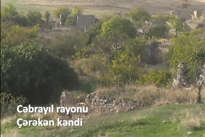   Vidéo  du village azerbaïdjanais de Tchéréken libéré de l