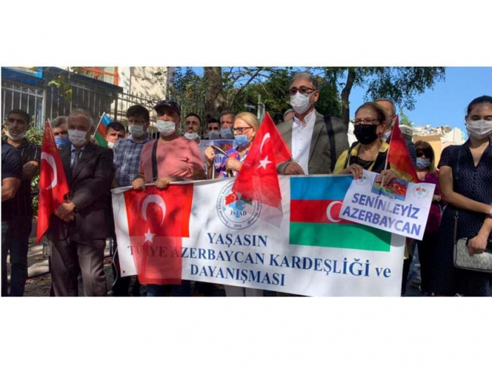 Turkey-Azerbaijan Society organized action in support of Azerbaijan