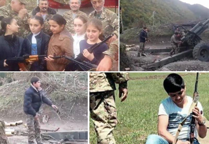   الفتيات القاصرات يتم استعدادهن للحرب في أرمينيا  