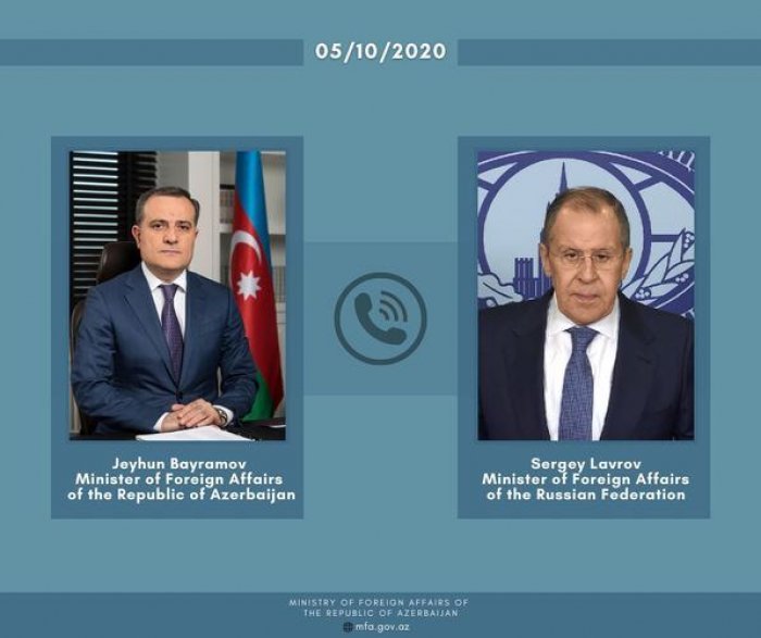   Azerbaijani FM had a telephone conversation with his Russian counterpart  
