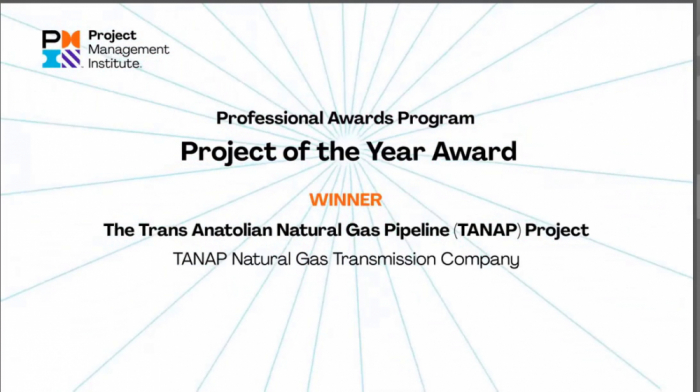 TANAP recibe Project of the Year Award