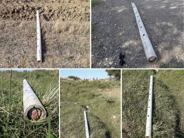 Goranboyda ermənilərin atdığı 10 SMERC raketi tapıldı