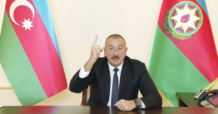  Armenia was threatening us with a new war- President Aliyev 