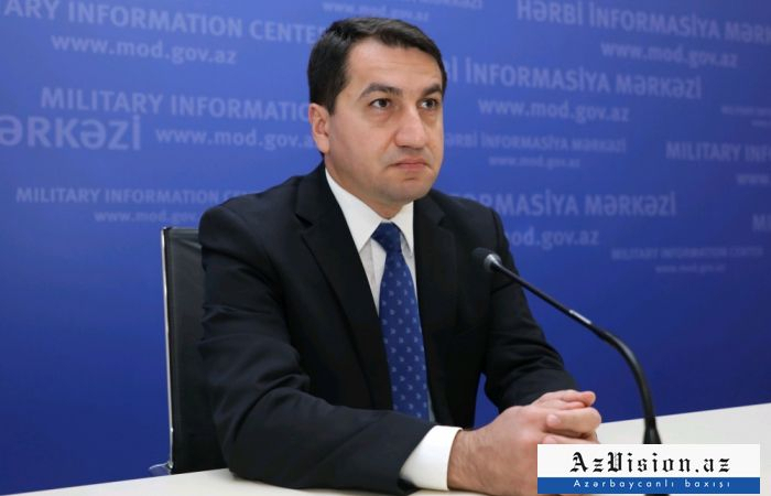  "Gebiet, aus dem die Rakete abgefeuert wurde, wird untersucht"-  Hikmet Hajiyev  