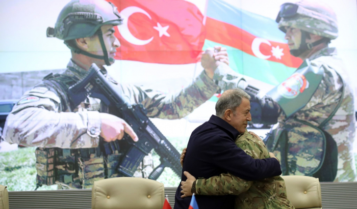 Azerbaijani & Turkish Defense Ministers celebrate Karabakh victory- PHOTOS/VIDEO