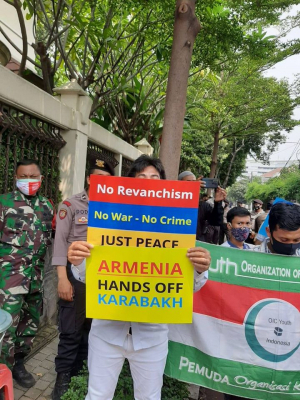Rally in support of Azerbaijan held in Indonesia