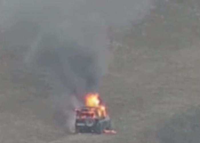   UAZ vehicle of Armenian Forces destroyed in the Aghdere direction  