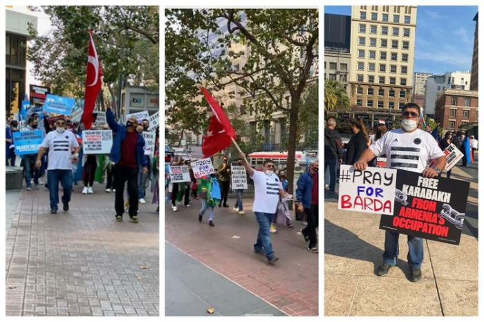 Protest rally held in San Francisco against Armenian aggression