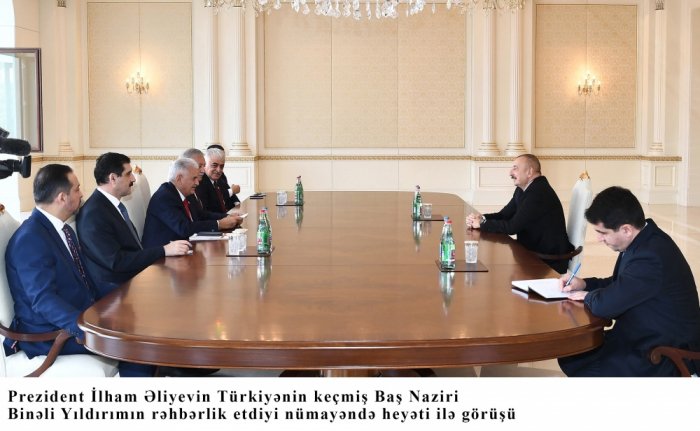  El jefe de estado recibe a Binali Yildirim -  FOTO  