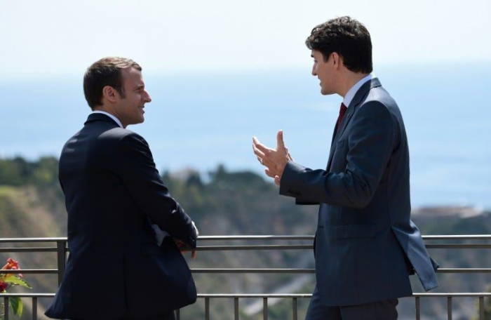 Justin Trudeau et Emmanuel Macron discutent du conflit du Karabagh