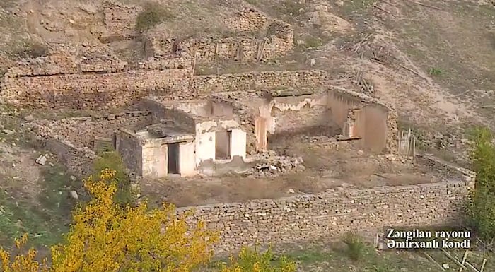 Video footage from another Azerbaijani village liberated from occupation