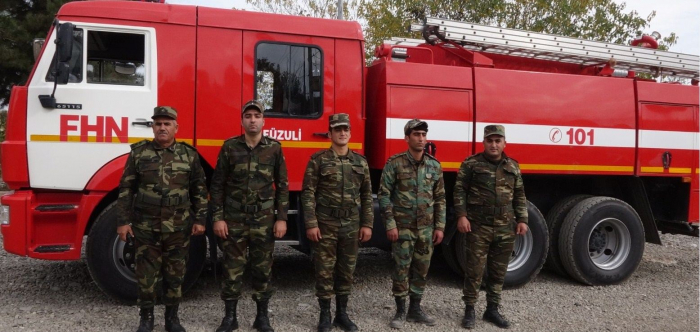   Aserbaidschan beginnt mit der Einrichtung von Feuerwehren in befreiten Ländern -   FOTO    