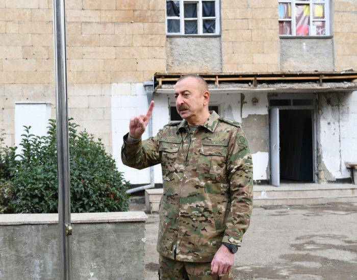     Ilham Aliyev:   El enemigo salvaje ha destruido nuestros pueblos-   VIDEO    
