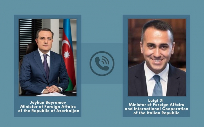   Telefongespräch der Außenminister Aserbaidschans und Italiens  