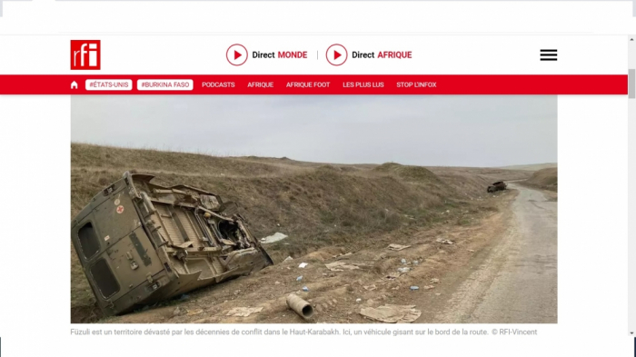   La radio francesa elabora un reportaje de Fuzuli  