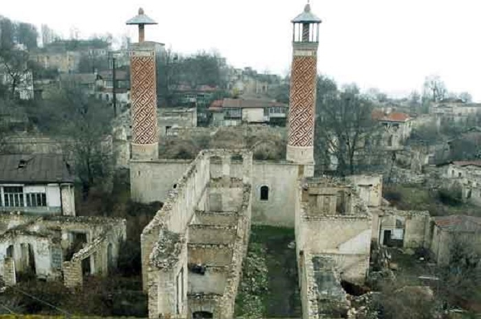 Image result for dağılmış şuşa məscidi