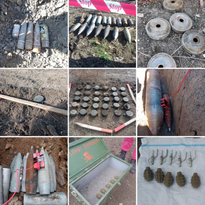   ANAMA finds mines and bomblets in frontline areas  