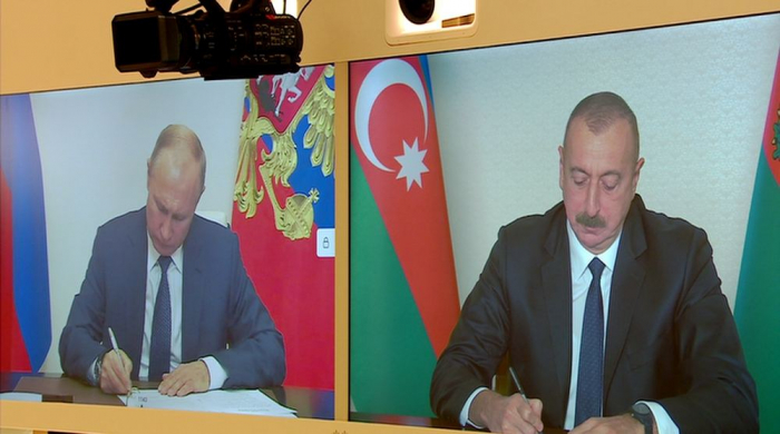     Presidents of Azerbaijan, Armenia, Russia make joint statement    