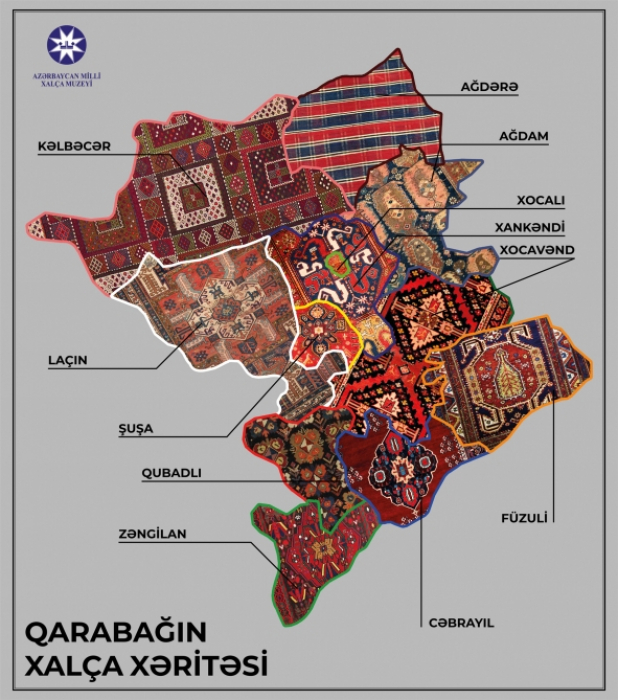El Museo Nacional de Alfombras presenta mapa de alfombras de Karabaj