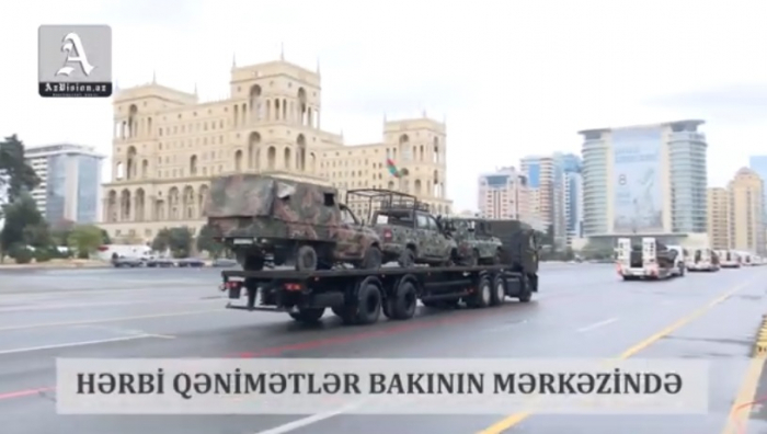   Kriegsbeute im Zentrum von Baku   - VIDEO    