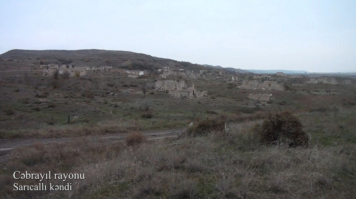   Videomaterial aus dem Dorf Saridschali in der Region Dschabrayil präsentiert  