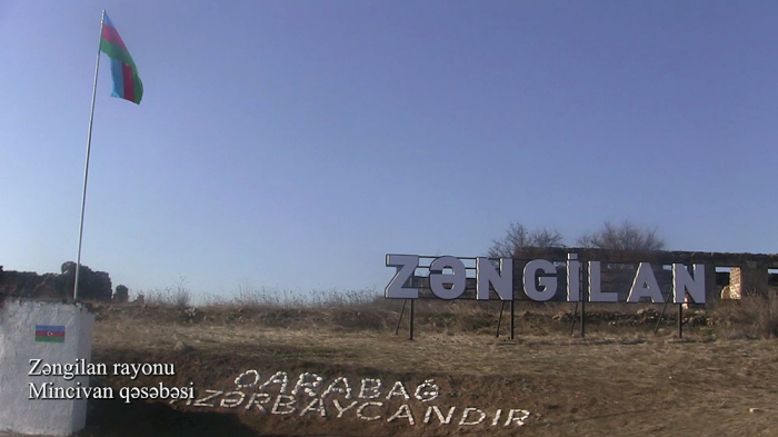  Azerbaijan shows  video footage  of Minjivan settlement of Zangilan 