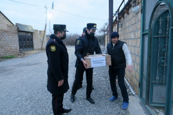 Polis əməkdaşları şəhid ailələri ilə görüşüblər
