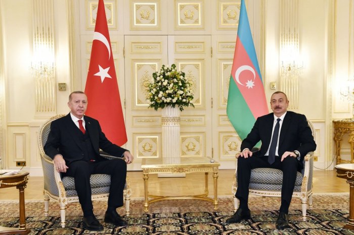  Azerbaijani, Turkish presidents held a one-on-one meeting 