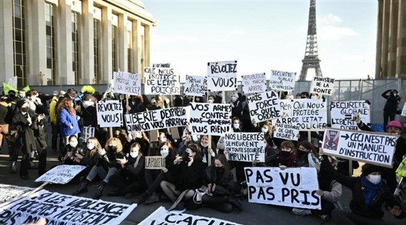 تظاهرات في فرنسا احتجاجاً على مشروع قانون "الأمن الشامل"
