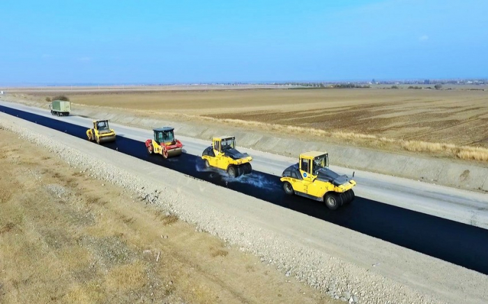 Suqovuşan və Talış kəndlərinə gedən yollar asfaltlanır -    VİDEO   