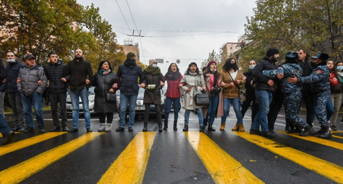   استئناف الاحتجاجات في يريفان -   فيديو    
