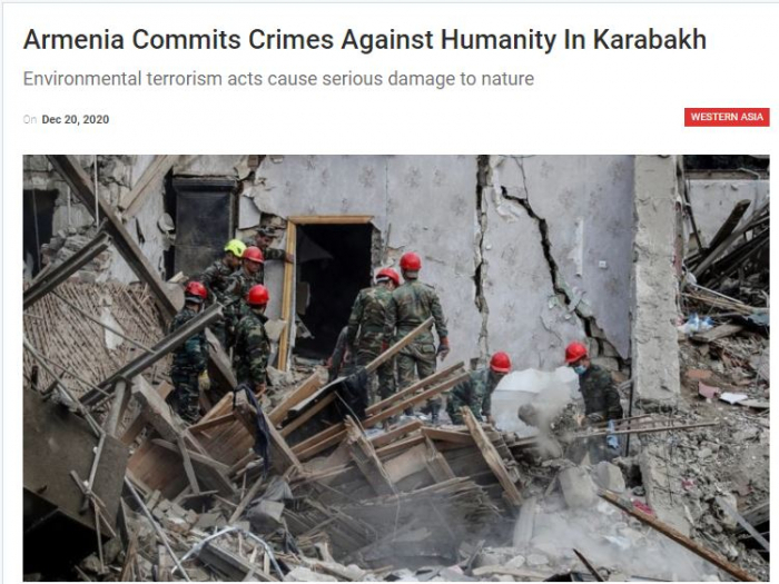   وسائل الإعلام الباكستانية تكتب عن جرائم أرمينيا ضد الإنسانية  