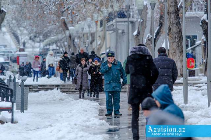    Sabah Bakıya sulu qar yağacaq   