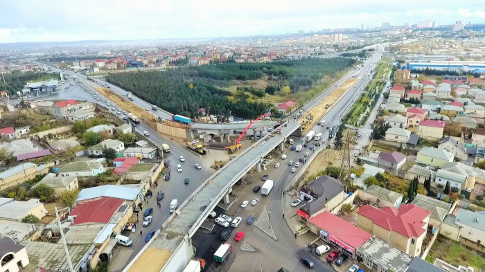 Sulutəpədəki yeni qovşağın inşası tamamlanır -    FOTO   