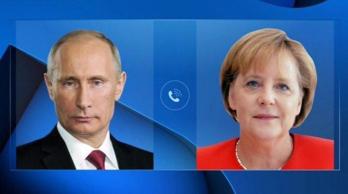  Putin və Merkel Qarabağdakı vəziyyəti müzakirə edib 