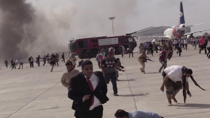  Video emerges of deadly explosion at airport in Yemen -  NO COMMENT  