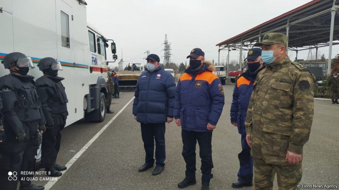   Azerbaijani, Russian squads undergo training before de-mining ops in Aghdam  