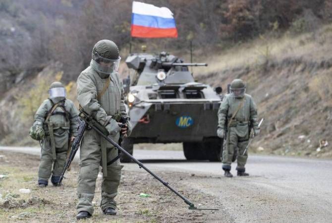  Russian peacekeepers clear more than 400 hectares of lands of mines in Karabakh 