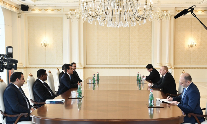  Le président Ilham Aliyev reçoit le directeur général de l