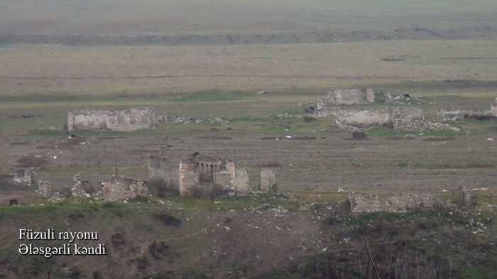   Videoaufnahmen des Alasgarli-Dorfes in Füzuli   