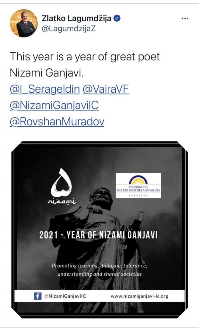 Nizami Ganjavi International Center started its international activities on 2021 being declared Year of Nizami Ganjavi